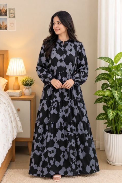 Black L.S.B Gown